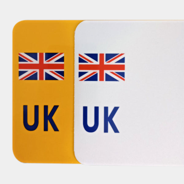 3D Gel UK Acrylic Number Plate