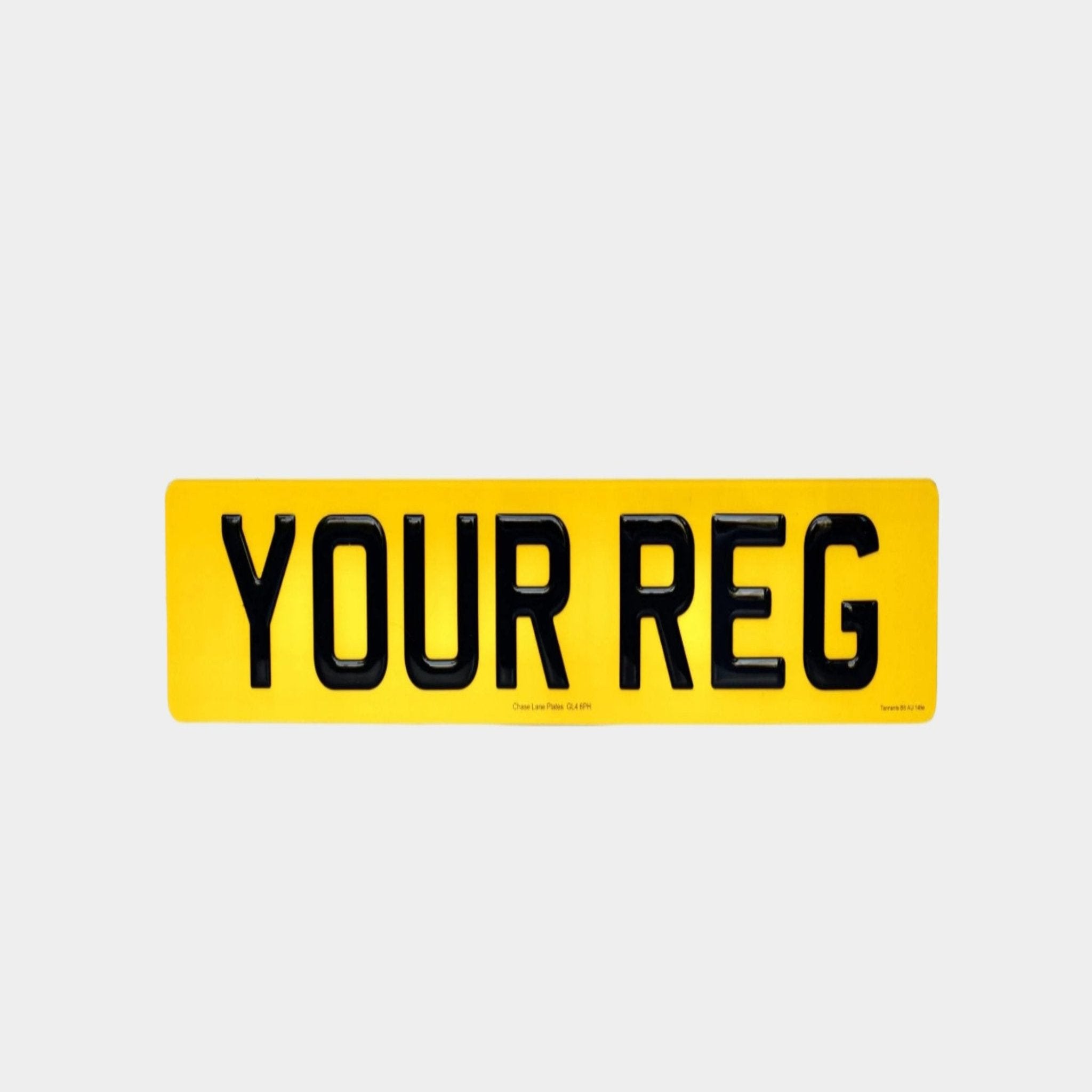 Pressed Number Plates & Number Plates & Aluminum, Acrylic, Metal, 4D ...