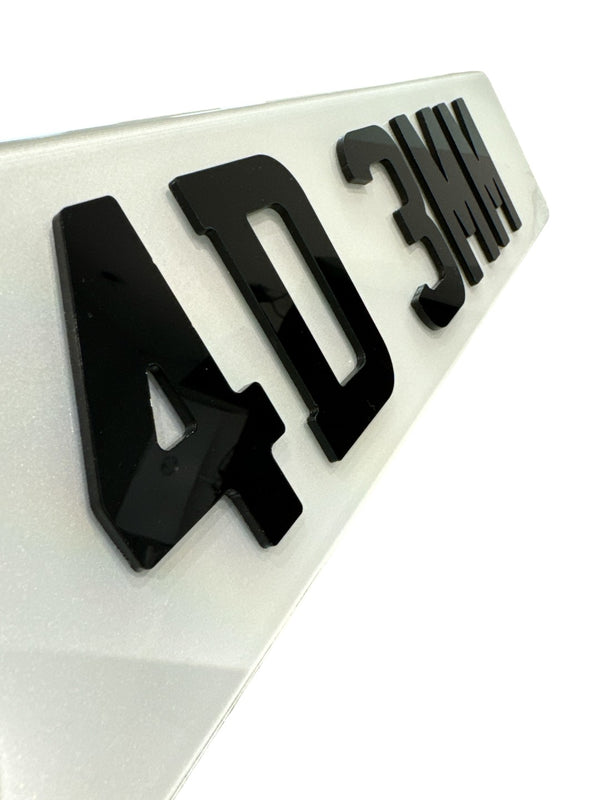 4D Number Plate - 520x111mm