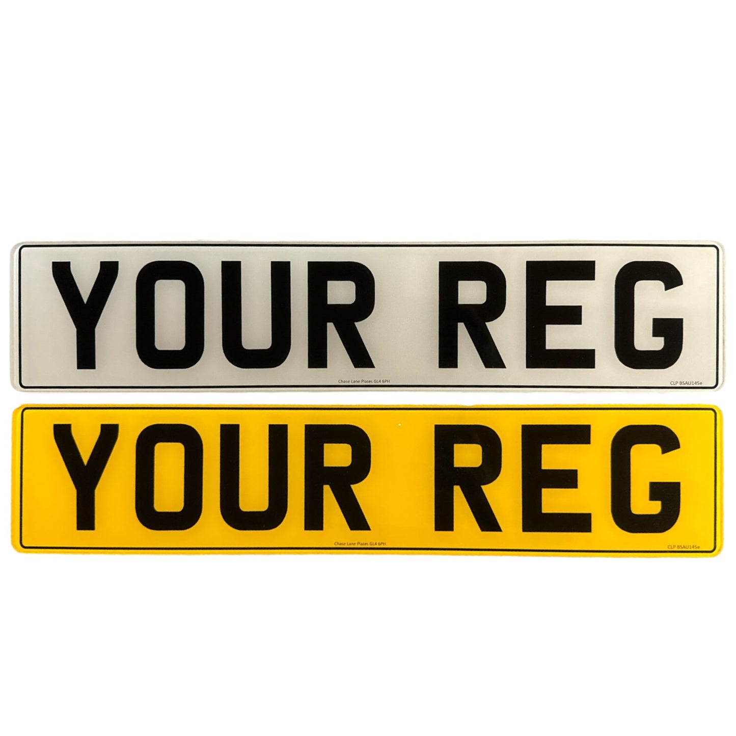 Standard UK Acrylic Number Plate - 520mm x 111mm