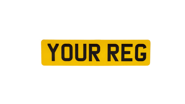 Acrylic 12 x 3 Number Plate