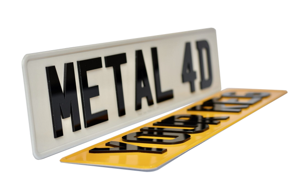 Metal Pressed Number Plate (standard)- 520mm x 111mm