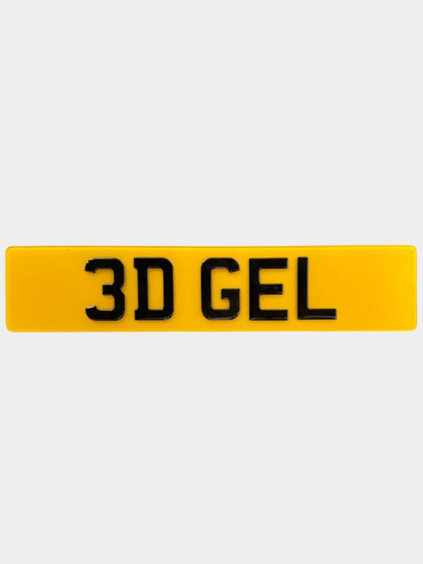 3D Gel UK Acrylic Number Plate