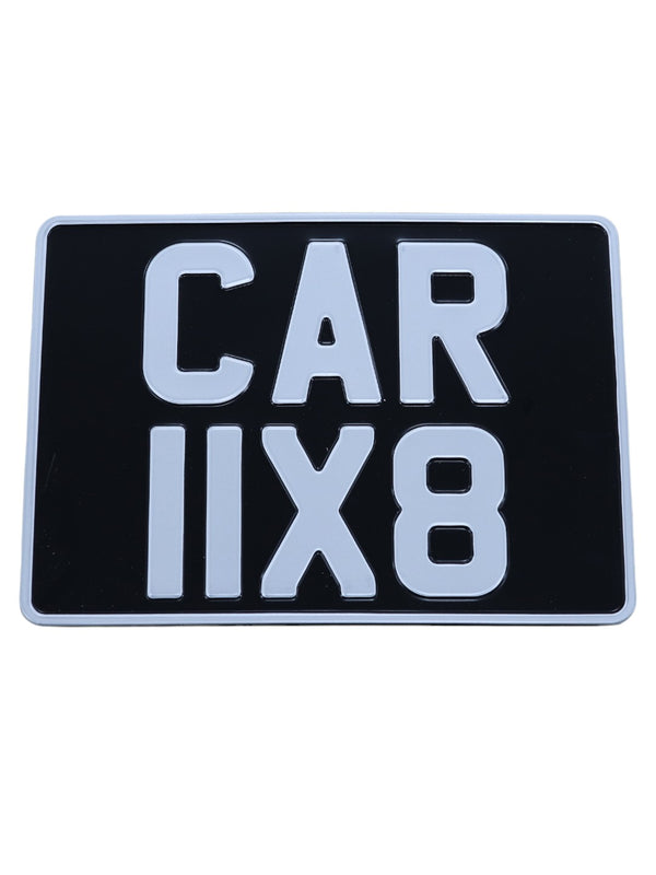 Classic Metal Pressed Number Plate 520 x 111mm & 11 x 8 inches