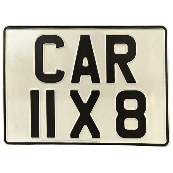 Metal Pressed Land Rover Square Number Plate (Trailer Plate) – 11 x 8 Inches