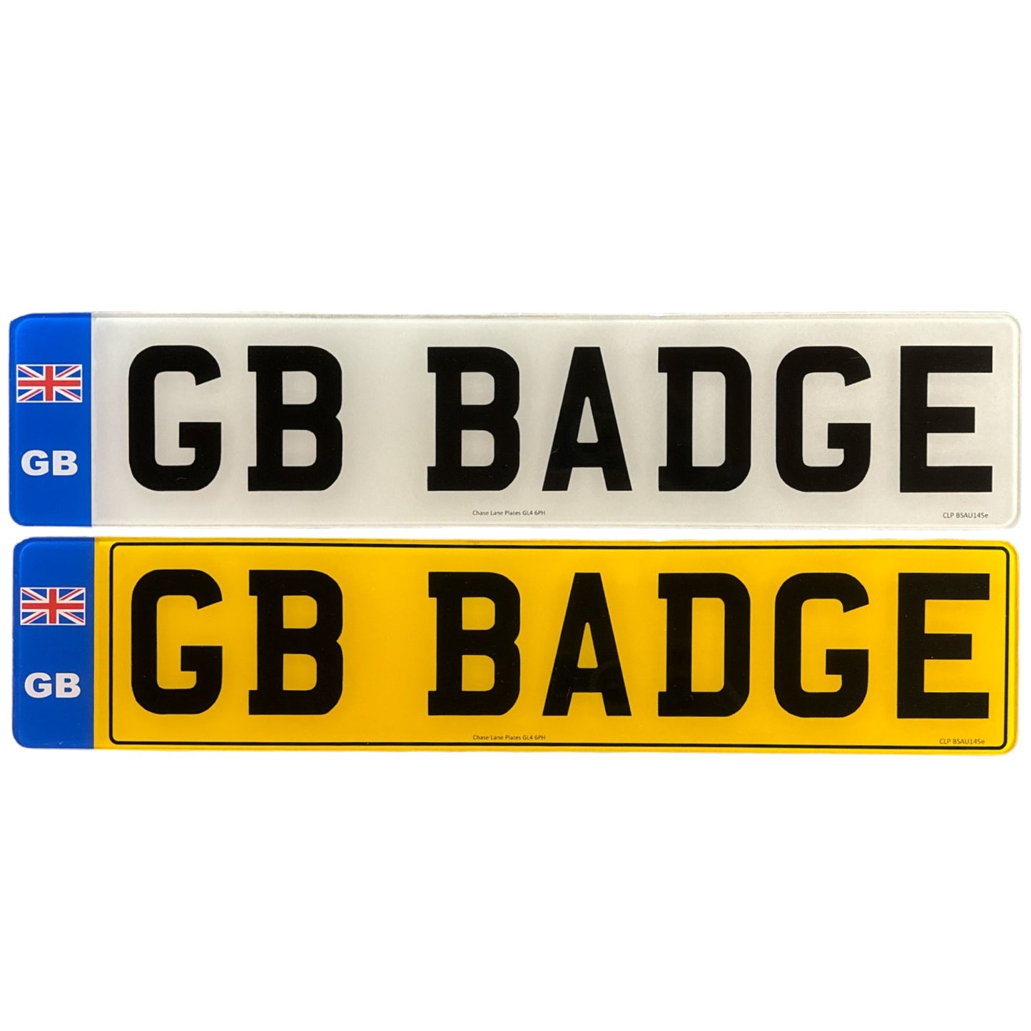 Standard UK Acrylic Number Plate - 520mm x 111mm