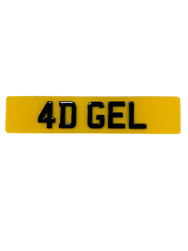 4D Gel UK Acrylic Number Plate – 520mm x 111mm