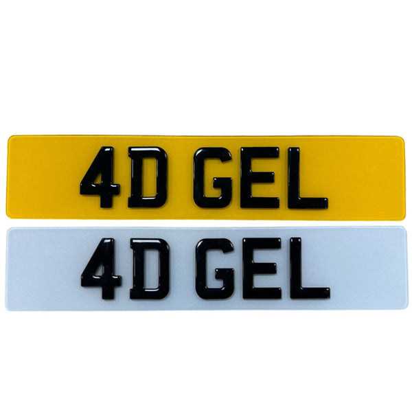 4D Gel UK Acrylic Number Plate – 520mm x 111mm