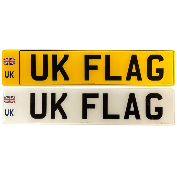 Standard UK Acrylic Number Plate - 520mm x 111mm